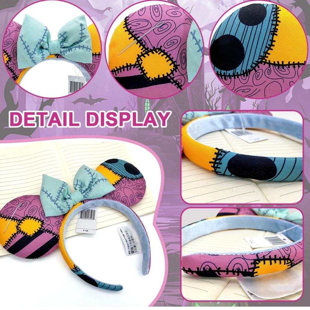 Disney Parks 2024 Nightmare Before Christmas Sally Ear Headband ears - Picture 4 of 4